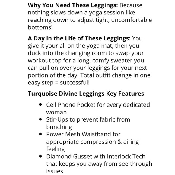 NWT 💥SALE💥 Balini yoga pants - Picture 8 of 8